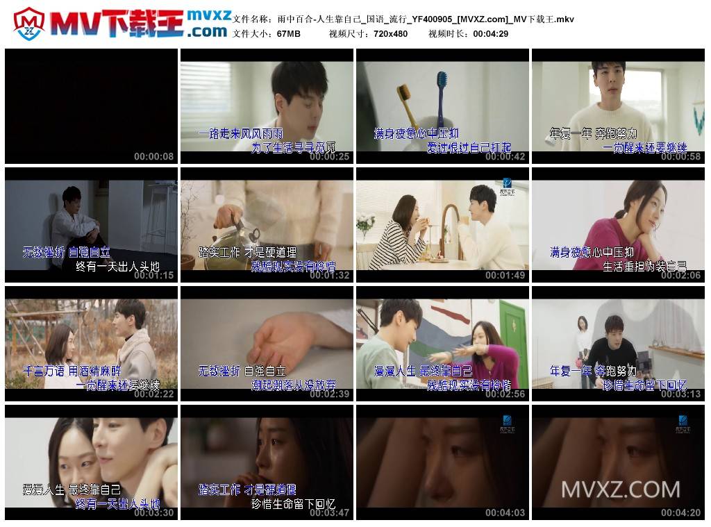 雨中百合-人生靠自己_国语_流行_YF400905